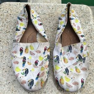 Toms Toucan Tropical Flat Shoes